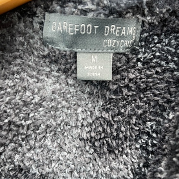 Barefoot Dreams Cozy Chic* Men's Grey Carbon Multi Camo Zip Up Hoodie New Medium - Picture 3 of 8